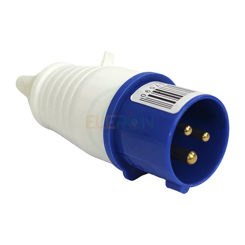Enchufe Macho Volante Ip44 16A 220V 2P+T