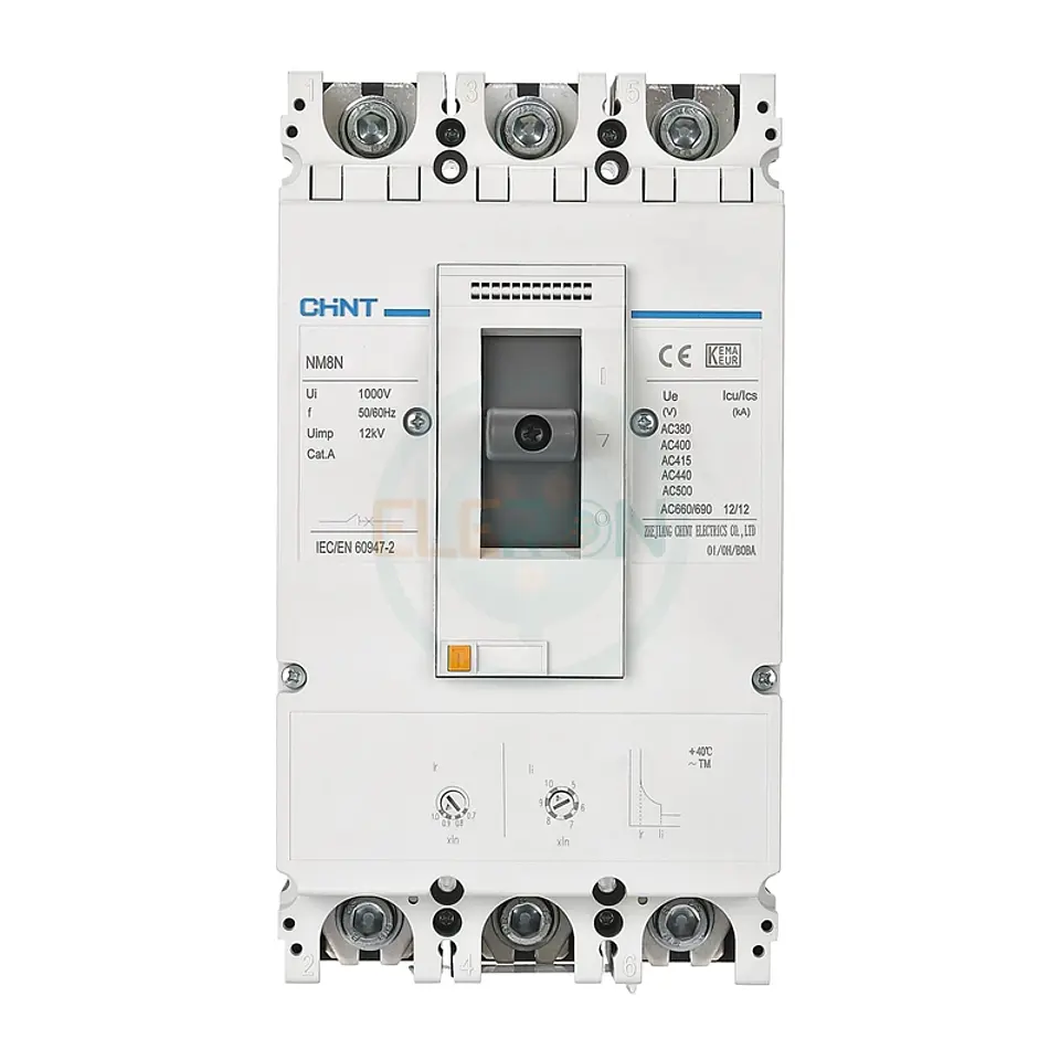 Interruptor Automatico Caja Moldeada 3X500A Regulable A 350A 50Ka 415Vac Nm8N-630S Chint 1