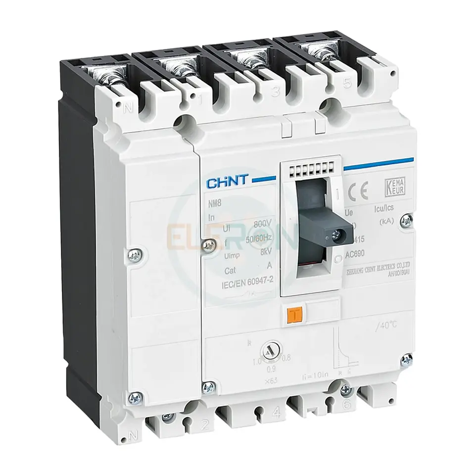 Interruptor Automatico Caja Moldeada 4X1600A Regulable A 1120A 70Ka 415Vac Nm8N-1600Q Chint 1