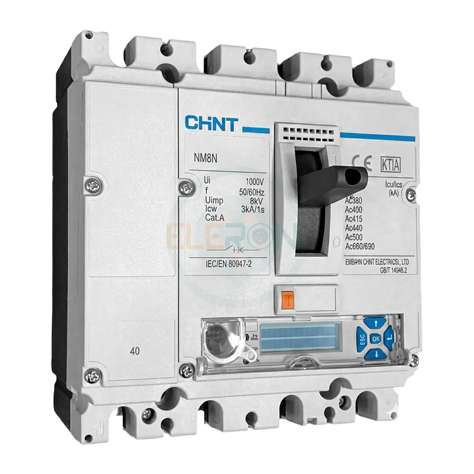 Interruptor Automatico Caja Moldeada 4X400A Regulable Electronico A 160A 50Ka 415Vac Nm8N-400S Chint 1