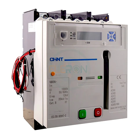 Interruptor Automatico Caja Moldeada Motorizada 4X1000A Regulable Electronico A 400A 70Ka 415Vac Nm8N-1600Q Chint