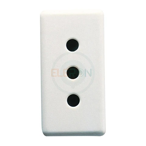 Modulo Enchufe Hembra 2P+T 10, 250V Blanco