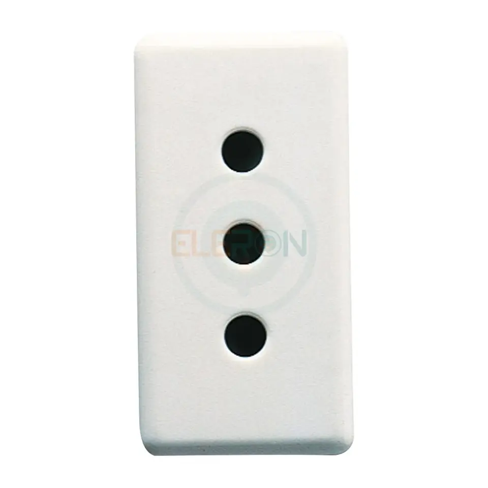Modulo Enchufe Hembra 2P+T 10, 250V Blanco 1