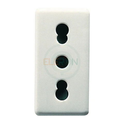 Modulo Enchufe Hembra 2P+T 10/16A 250V Blanco