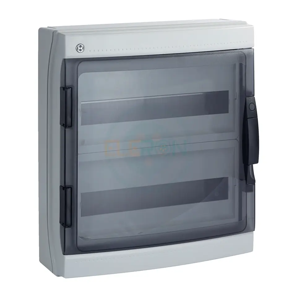 Caja Policarbonato Ip65, 36 (18X2) Modulos, Puerta Transp. 1
