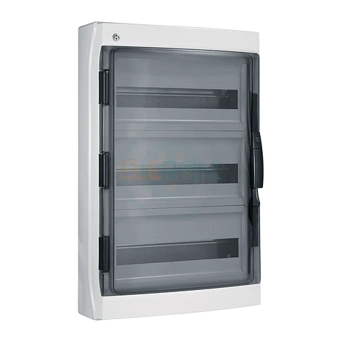 Caja Policarbonato Ip65, 54 (18X3) Modulos Puerta Trans