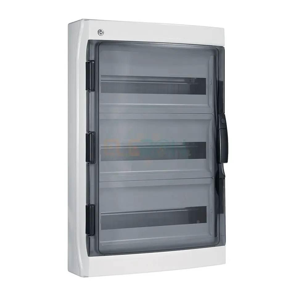 Caja Policarbonato Ip65, 54 (18X3) Modulos Puerta Trans 1