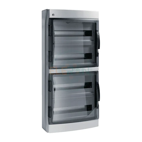 Caja Policarbonato Ip65, 72 (18X4) Modulos, Puerta Transp.