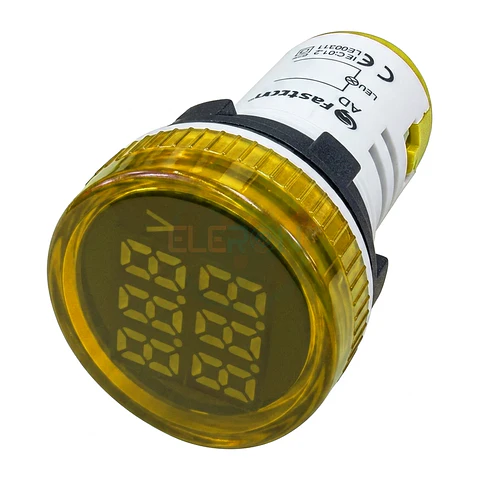 Voltimetro / Frecuencimetro Led Amari. Ø22Mm 100A 50-500Vac
