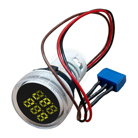 Contador De Pulso Led Ø22Mm 0-999999 Blanco
