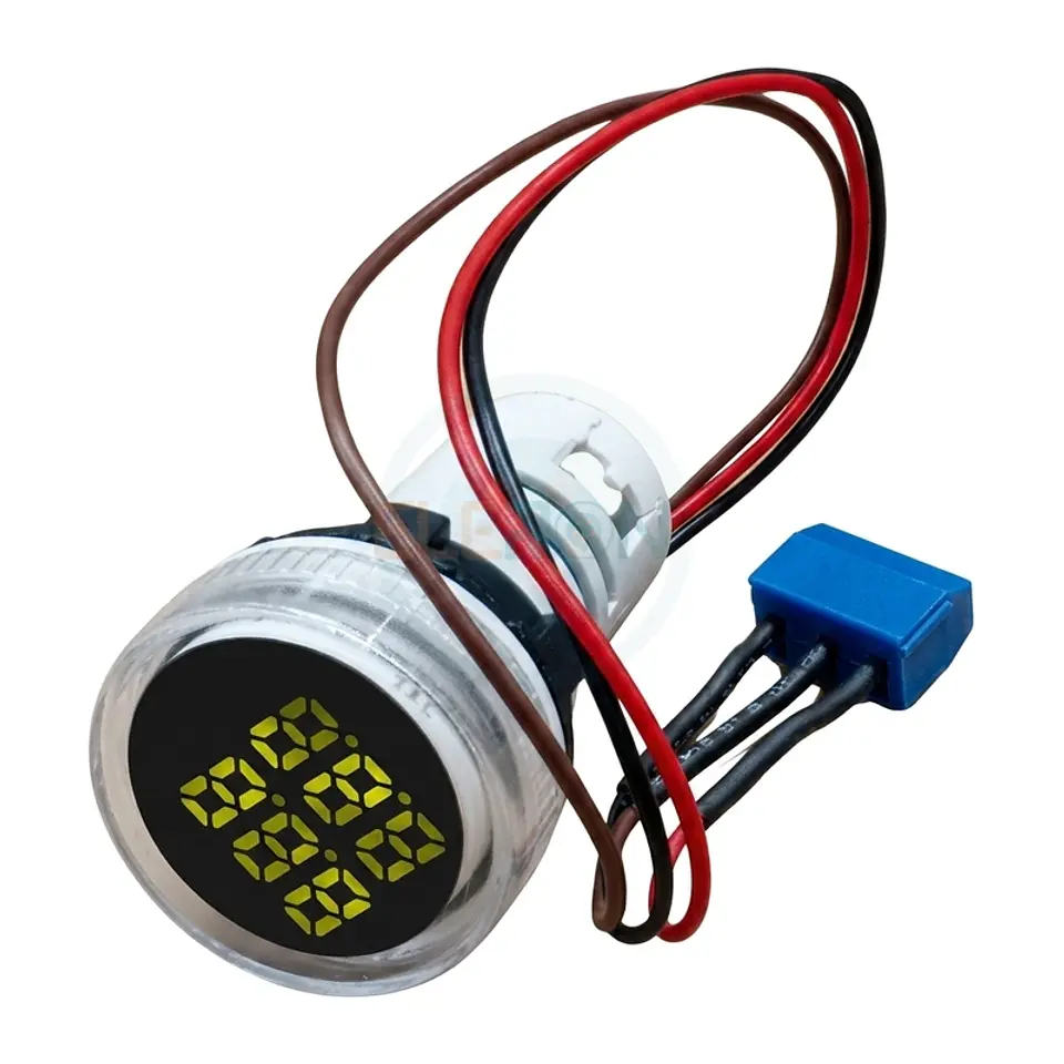 Contador De Pulso Led Ø22Mm 0-999999 Blanco 1