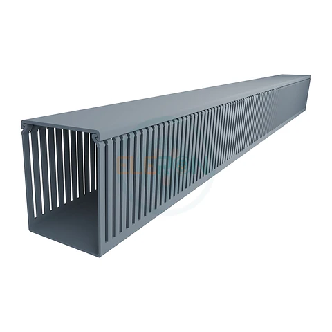 Canaleta Ranurada 80XH100X2000mm Con Tapa