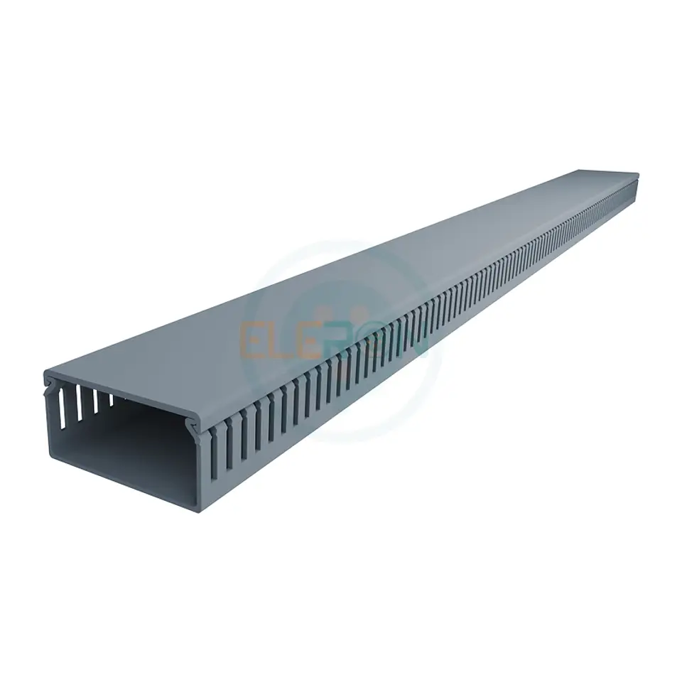 Canaleta Ranurada 80XH40X2000mm Con Tapa  1