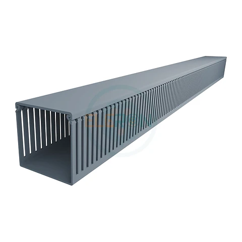 Canaleta Ranurada 80XH80X2000mm Con Tapa