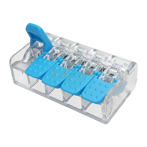 Conector De 1 Polo 5 Salidas Salidas Azul/Blanco