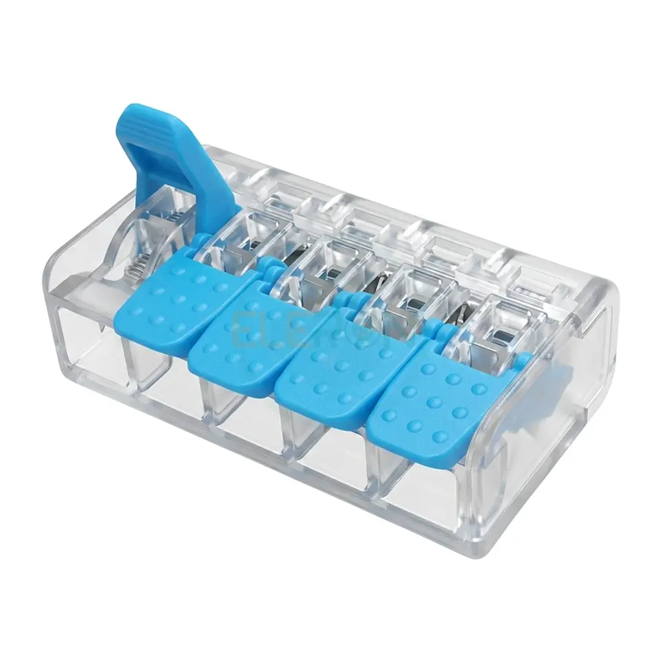 Conector De 1 Polo 5 Salidas Salidas Azul/Blanco 1