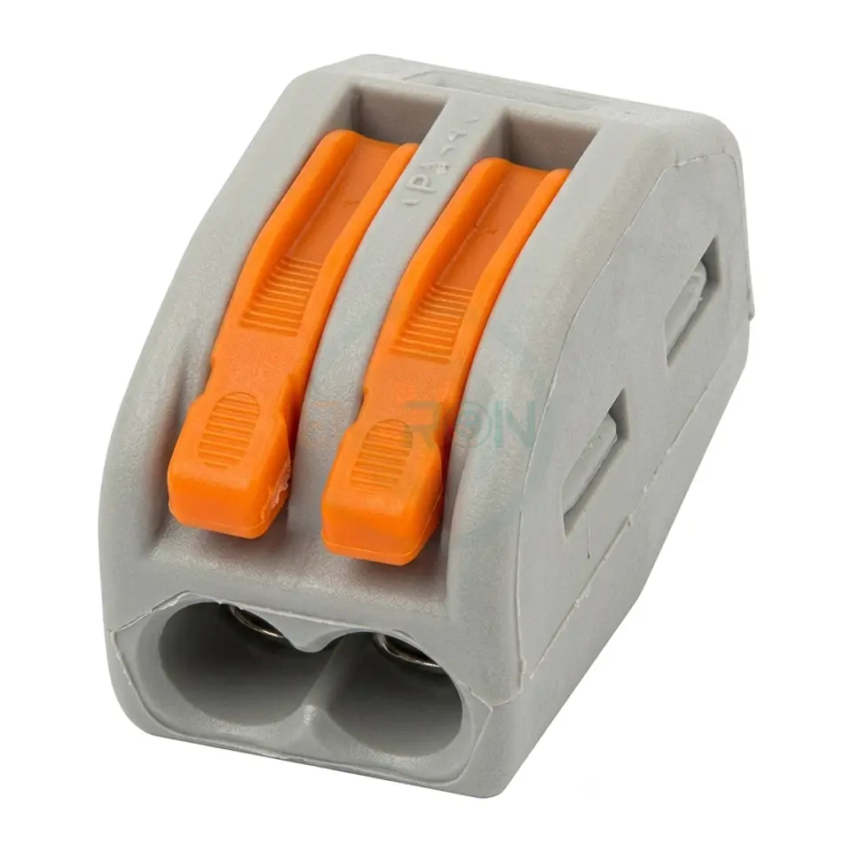 Conector Rapido De 1 Polo 2 Salidas Salidas Naranjo/Gris 1