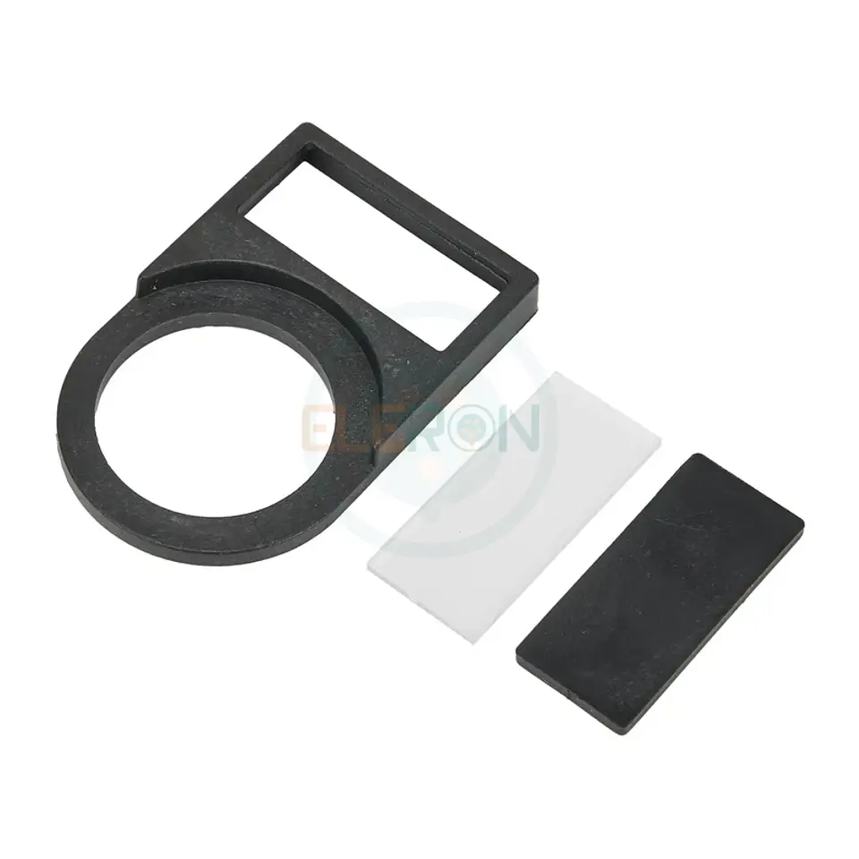 Placa Identificacion Ø22Mm, 25X18Mm Negro Para Impresion 1