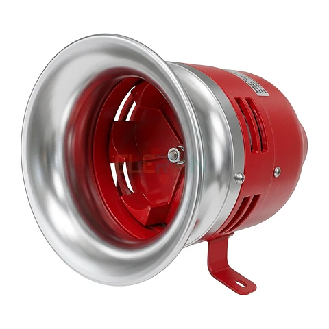 Sirena Metalica Motorizada 220V, Ø5Pulgadas 110Db