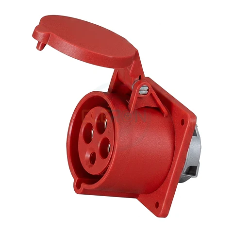 Enchufe Hembra Fijo Embutido, 3P+T, 16A, Ip44