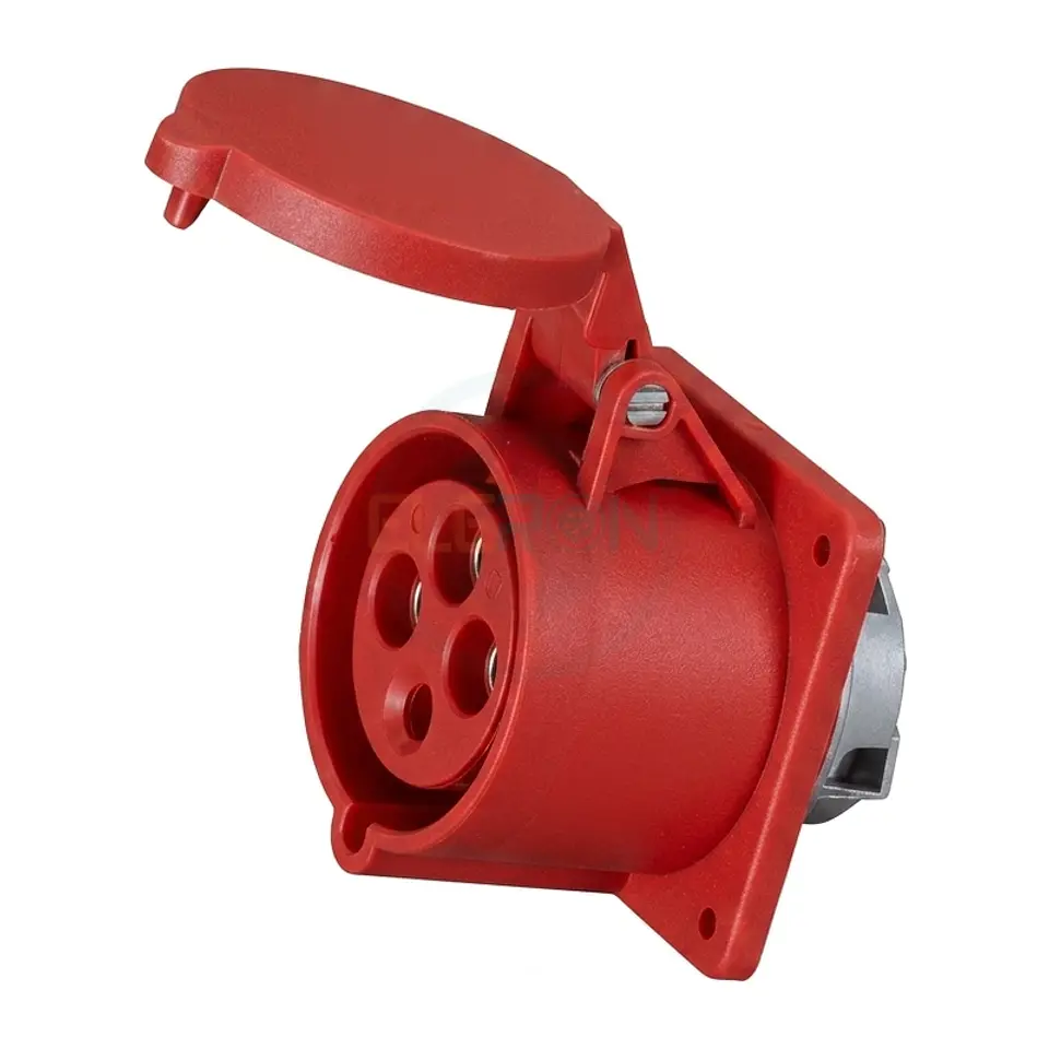 Enchufe Hembra Fijo Embutido, 3P+T, 16A, Ip44 1