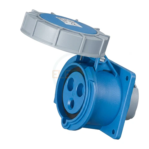 Enchufe Hembra Fijo Embutido, 2P+T, 63A, Ip67