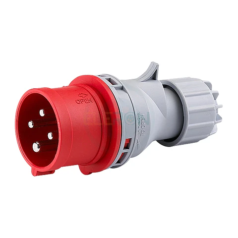 Enchufe Macho, Volante, 3P+T, 32A, Ip44