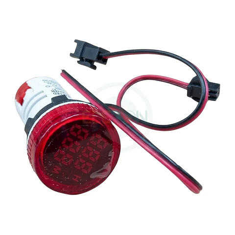 Horometro Led Ø22Mm  0-999Hr, 220V Rojo