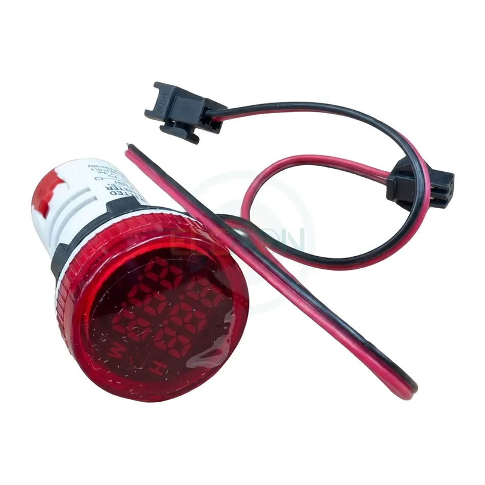 Horómetro Led Ø22Mm  0-999Hr, 220V Rojo 1
