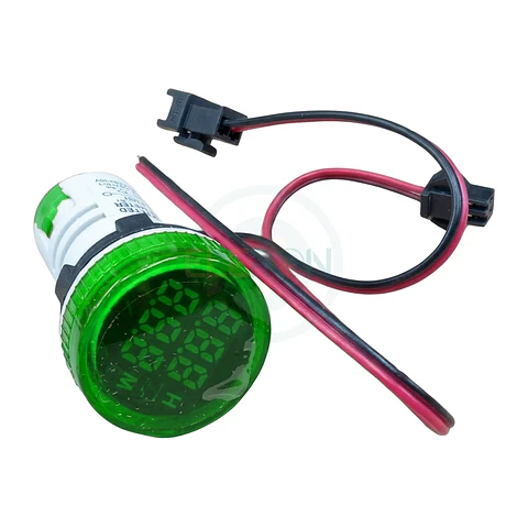 Horometro Led Ø22Mm0-999Hr, 220V Verde