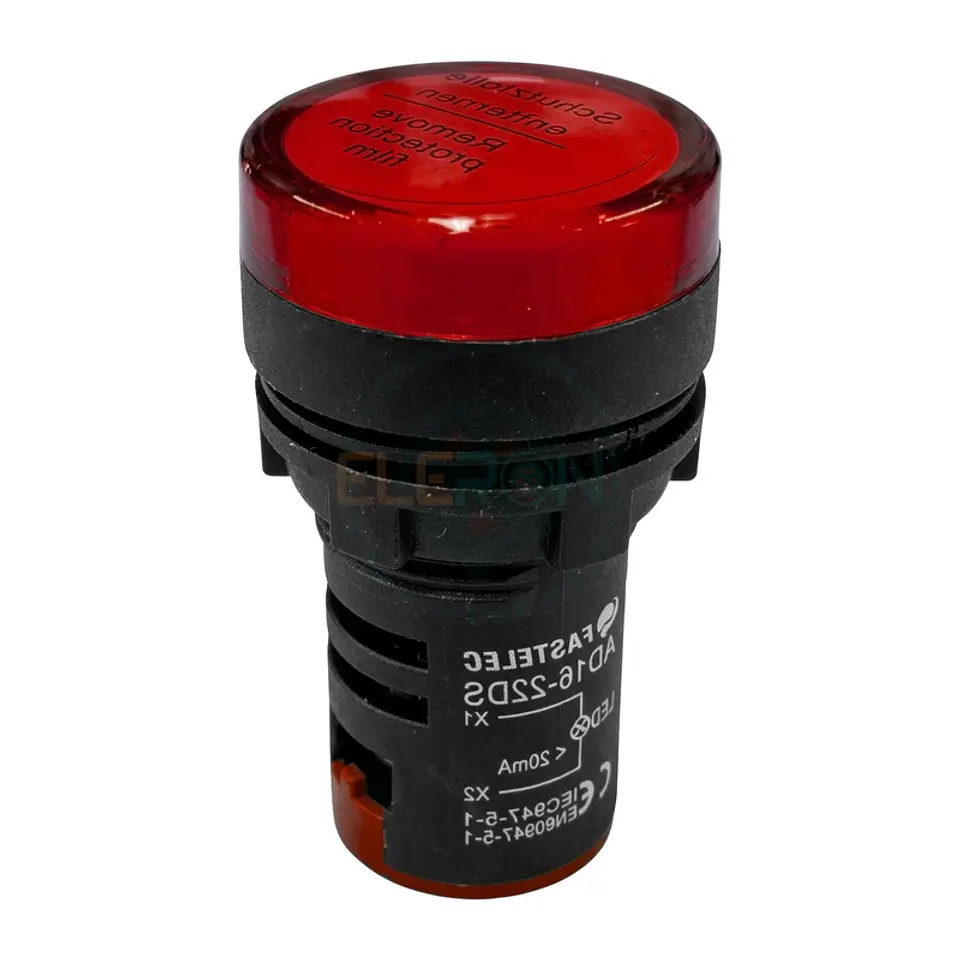 Luz Piloto Led 24Vac/Dc Rojo Compacta Ø22Mm 1