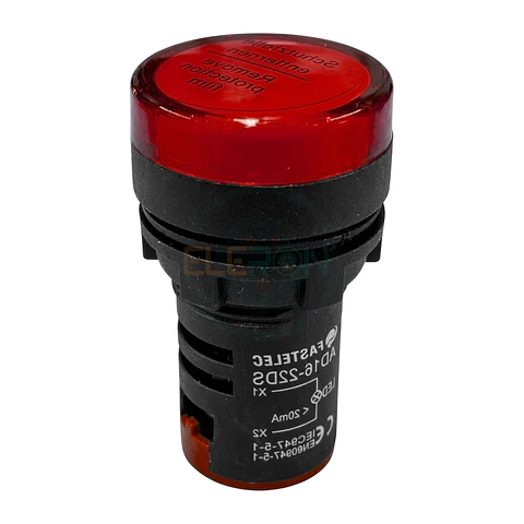 Luz Piloto Led 220Vac/Dc Rojo Compacta Ø22Mm