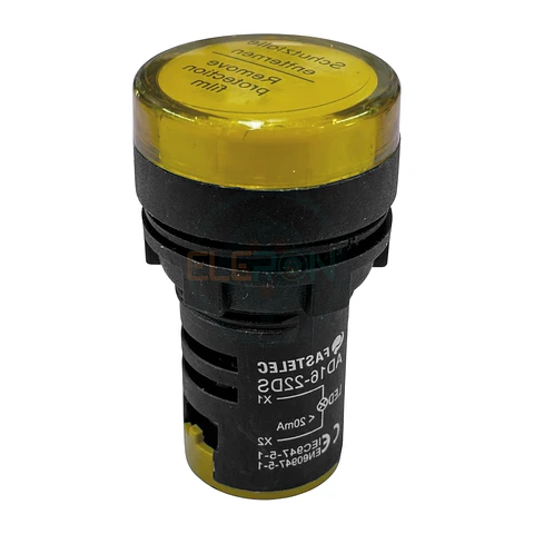 Luz Piloto Led 24Vac/Dc Amarillo Compacta Ø22Mm