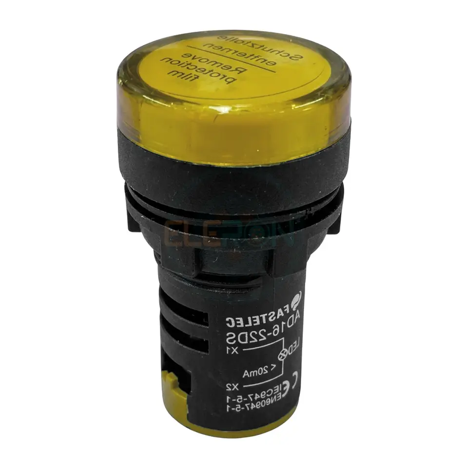 Luz Piloto Led 220Vac/Dc Amarillo Compacta Ø22Mm 1