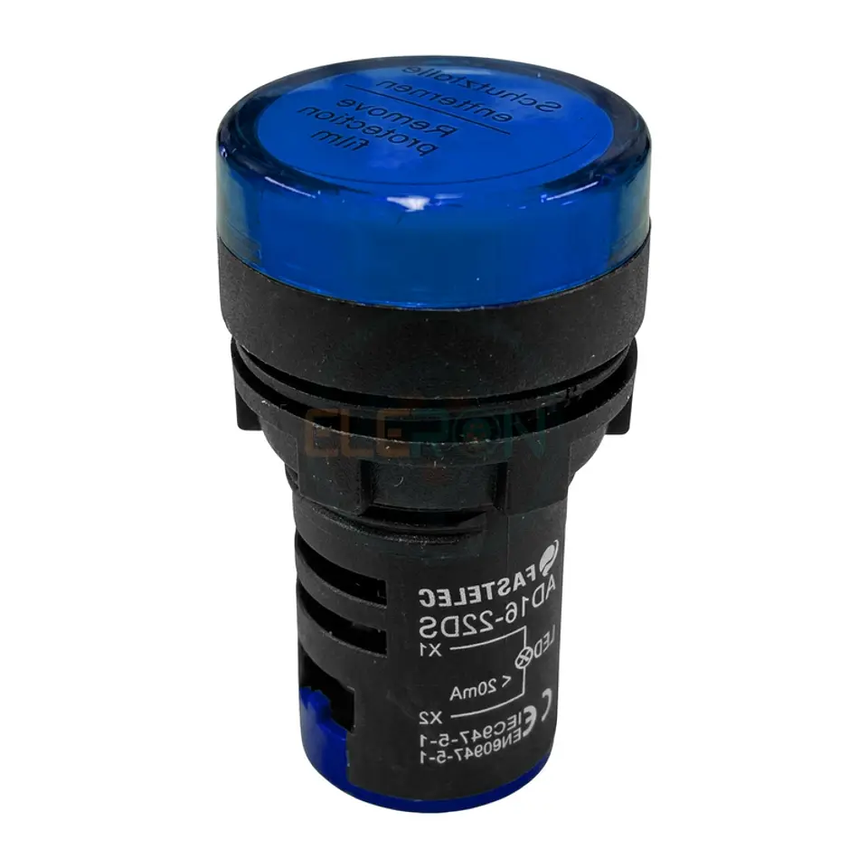 Luz Piloto Led 24Vac/Dc Azul Compacta Ø22Mm 1