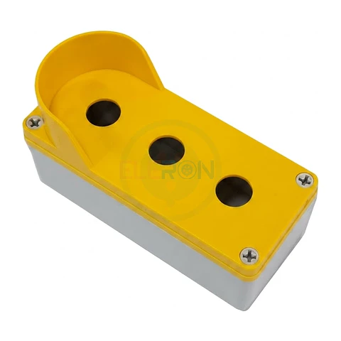 Botonera Pvc Con Proteccion 3 Perforaciones Ø22Mm