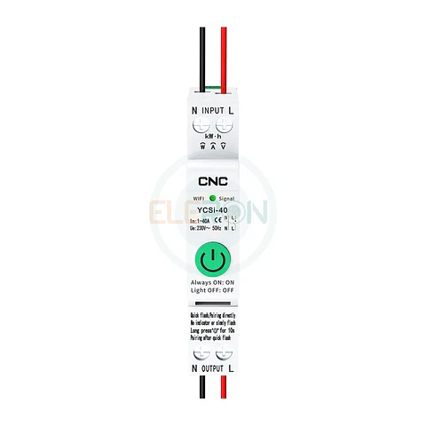 Interruptor y Medidor de Consumo Inteligente WiFi Pro 2P 40A 240VAC CNC (Tuya Smart / Smart Life)