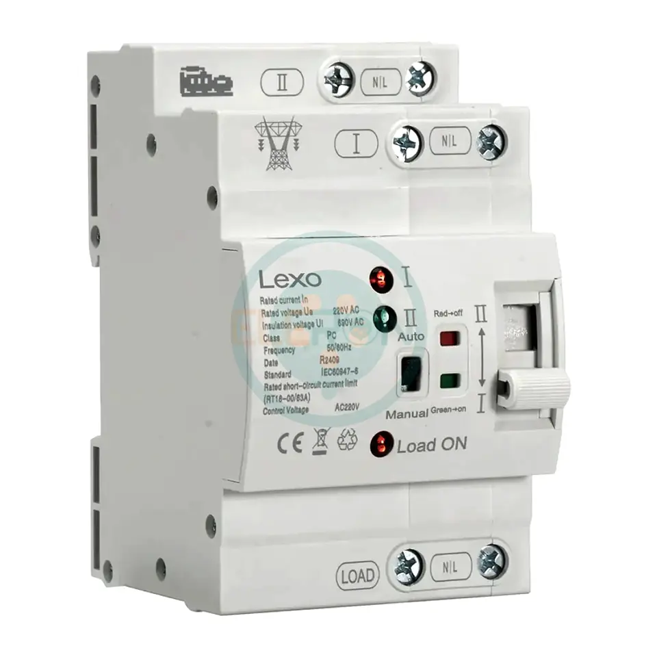 Transferencia Conmutador Automática ATS 2P 63A LEXO 1