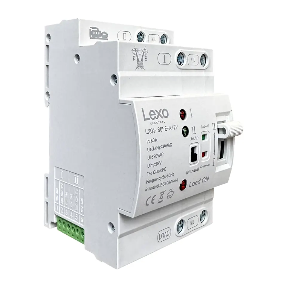 Transferencia Conmutador Automática ATS 2P 80A LEXO 1