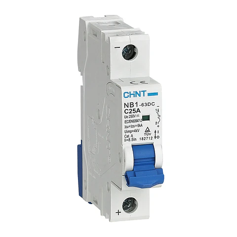 Interruptor Automatico 1X25A 6Ka 250Vdc Nb1-63Dc Chint