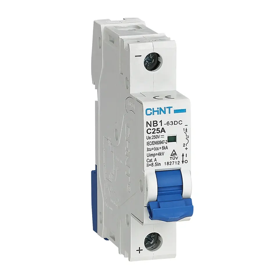 INTERRUPTOR AUTOMATICO 1X25A 6KA 250VDC NB1-63DC CHINT 1