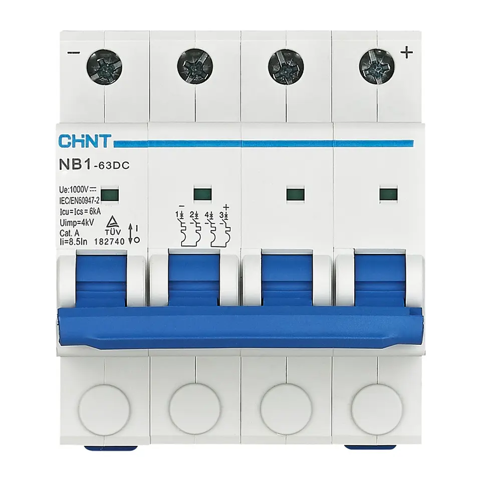 Interruptor Automatico 2X63A 6Ka 1000Vdc Nb1-63Dc Chint 2
