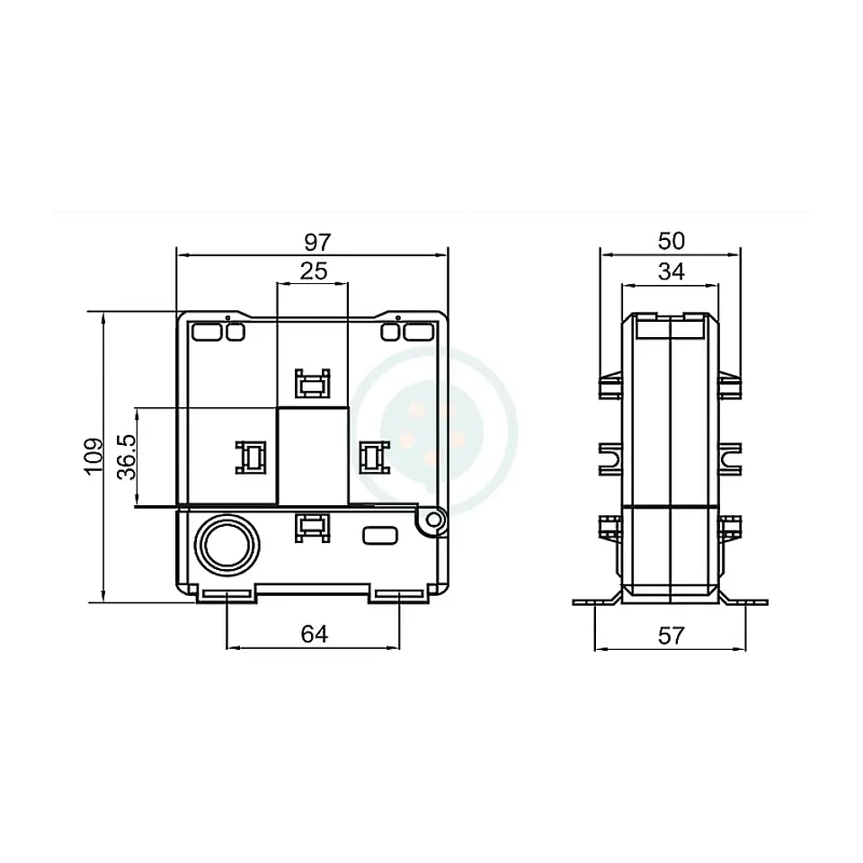 Transformador Corriente Núcleo Partido 150/5A Ventana 20X30Mm 2