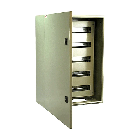 Gabinete Metalico 700x500x250, 1 puerta con Kit (Chasis 5x22) IP66 7035