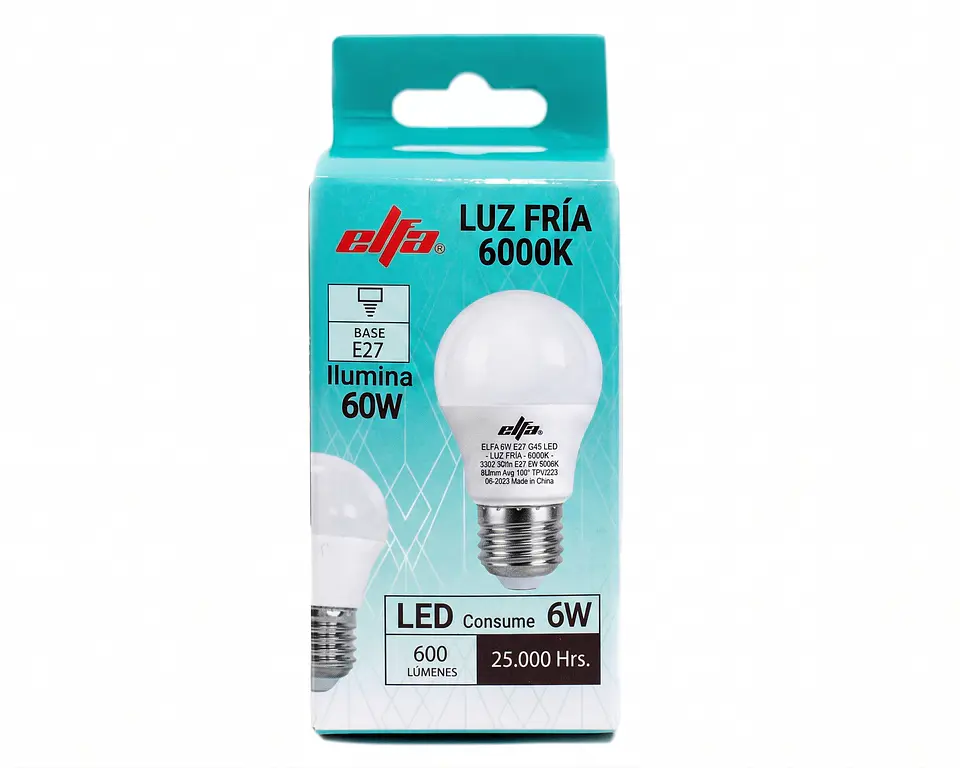 AMPOLLETA LED BOLA 6W LD E27 2