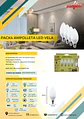 Pack 4 Ampolletas LED Vela Elfa - 6W E14 Luz Cálida (3000K) - Miniatura 2
