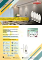 Pack 4 Ampolletas LED Vela Elfa - 6W E27 Luz Día (6000K) - Miniatura 2