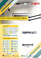 Pack de 2 Focos LED Riel Lineal Elfa - 20W (Equivale a 200W) Luz Neutra 4000K con Riel - Miniatura 2