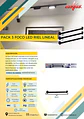 Pack de 3 Focos LED Riel Lineal Elfa - 10W (Equivale a 100W) Luz Neutra 4000K con Riel - Miniatura 2