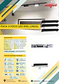 Pack de 3 Focos LED Riel Lineal Elfa - 10W (Equivale a 100W) Luz Neutra 4000K Dirigido con Riel - Miniatura 2